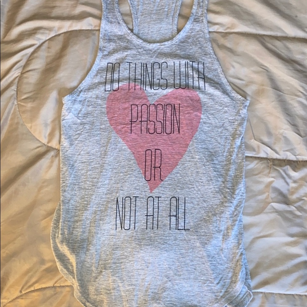 Racer back tunic length tank